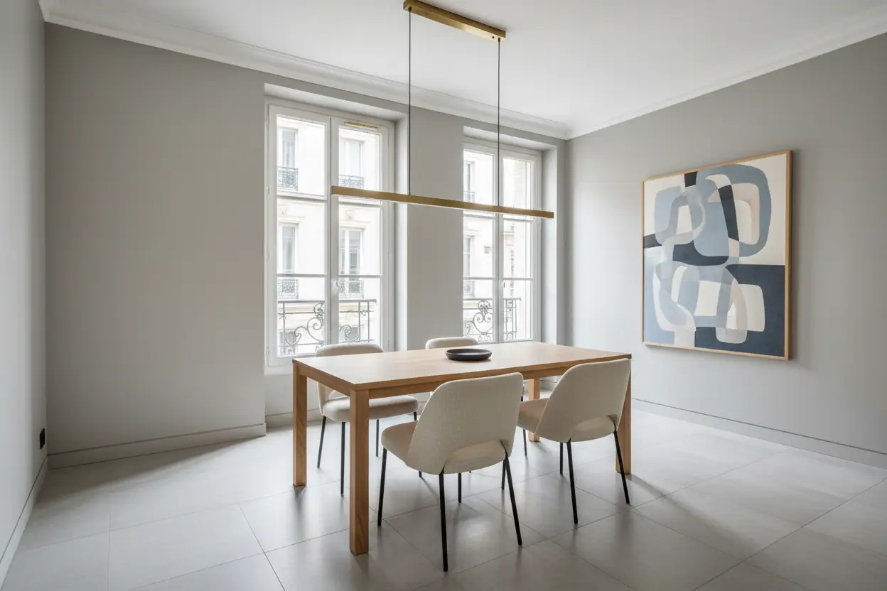 Appartement haussmannien — Le projet achevé