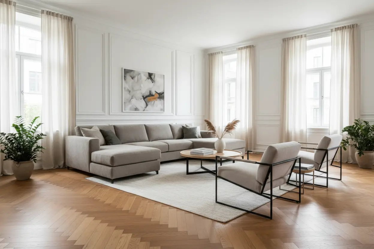 Appartement haussmannien — Salon & Séjour